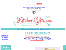 Tablet Screenshot of kitchengifts.com